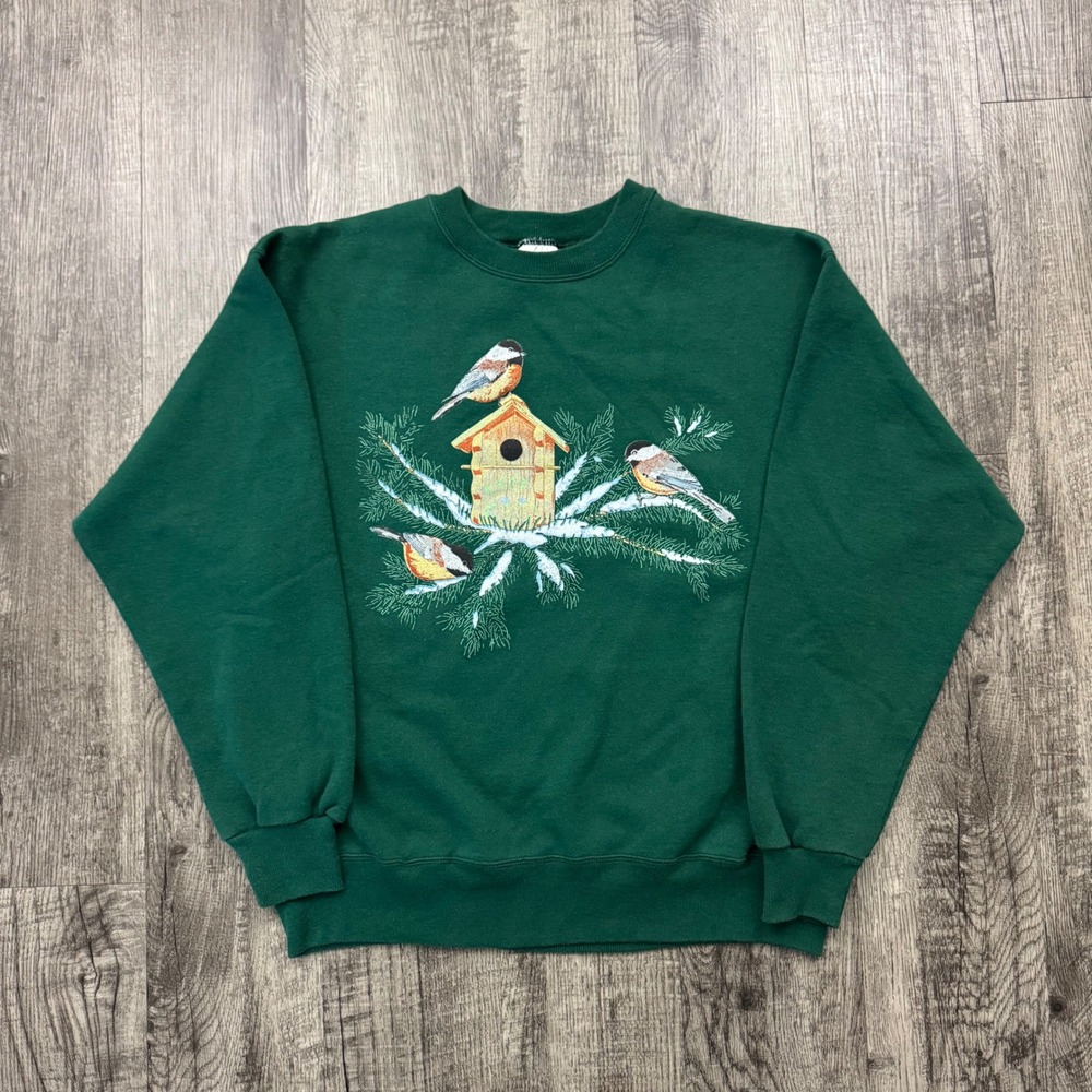 Vintage Cute Nature Birds Birdhouse Grandma Cottagecore Sweatshirt